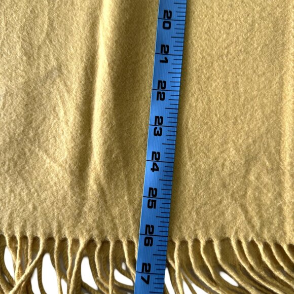 Burberrys Vintage Scarf Beige 100% Cashmere Unisex Scarf Made In England - Picture 7 of 8